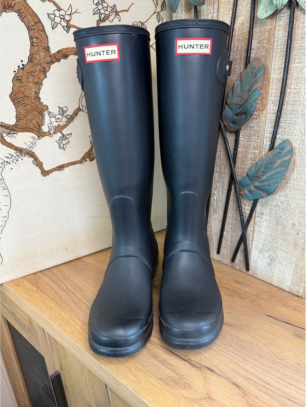 Hunter Original Black Tall Women's Rain Boots UK 5 US 7